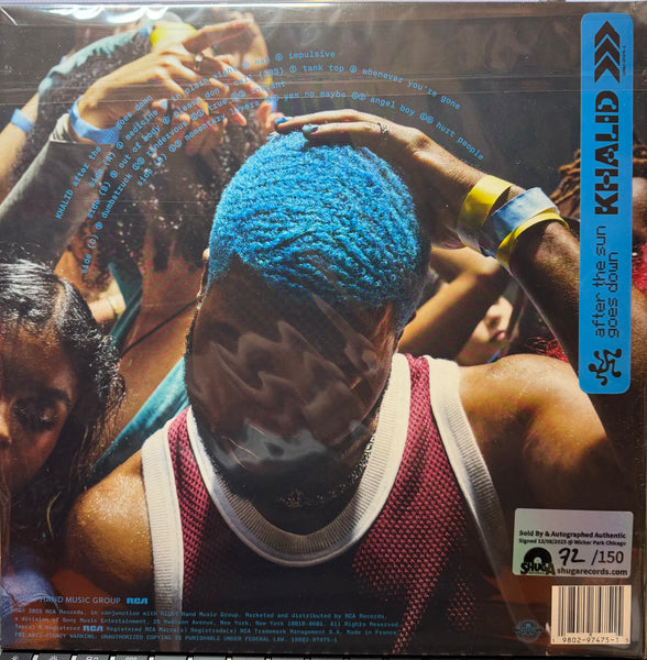 Signed Autographed Extra Stock Meet & Greet Event - Khalid - After The Sun Goes Down - New LP Record 2025 RCA Turquoise Vinyl - R&B / Alt-Pop - Shuga Records