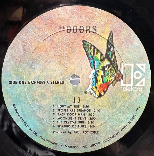 The Doors - 13 - VG LP Record 1970 Elektra Philippines RARE Stereo Vinyl - Psychedelic Rock / Classic Rock - Shuga Records