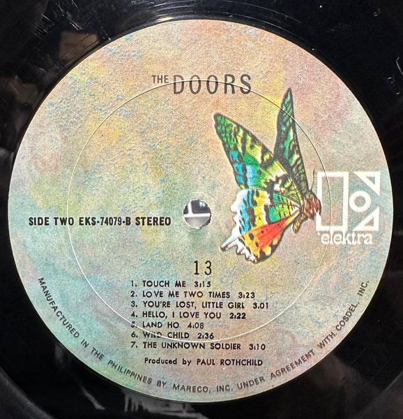The Doors - 13 - VG LP Record 1970 Elektra Philippines RARE Stereo Vinyl - Psychedelic Rock / Classic Rock - Shuga Records