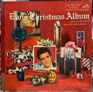 Elvis Presley - Elvis' Christmas Album - VG- (Lower Grade) LP Record 1957 RCA Victor USA Rockaway Original Mono Vinyl & Booklet - Holiday / Rock & Roll - Shuga Records