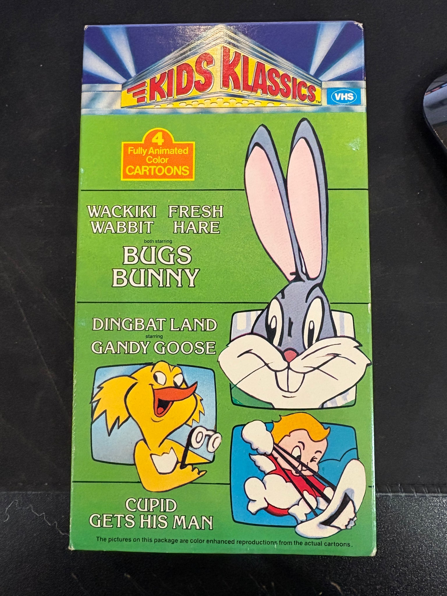 Kids Klassics: 4 Fully Animated Color Cartoons - VG+ VHS 1986 Kids
