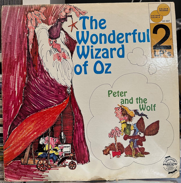 The Wonderful Wizard Of Oz / Peter And The Wolf - VG+ 2 LP Record 1972 Golden USA Vinyl - Children's / Story - Shuga Records
