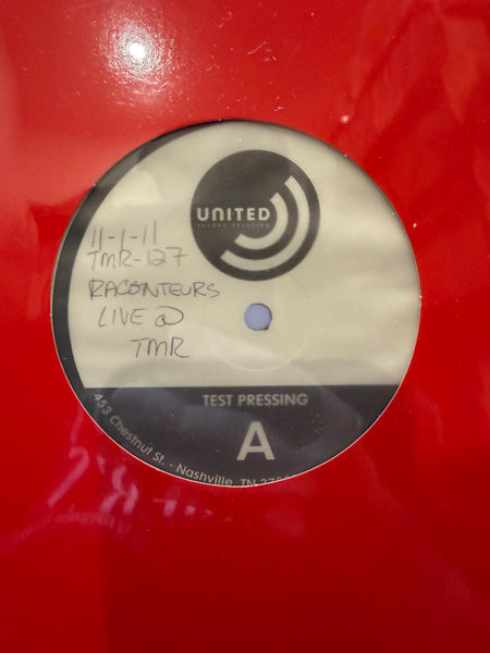 The Raconteurs - Live At Third Man Records - Mint- LP Record 2012 UNITED Test Pressing Black Vinyl - Indie Rock / Blues Rock