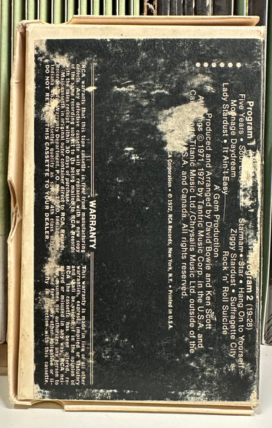 David Bowie - The Rise And Fall Of Ziggy Stardust And The Spiders From Mars - VG+ Cassette Tape 1973 RCA Original with Cardboard Box - Rock / Glam - Shuga Records