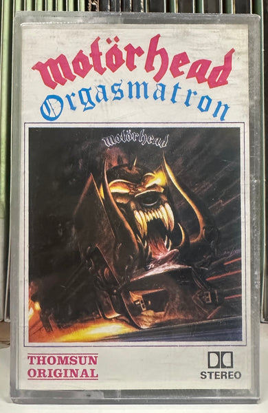 Motörhead - Orgasmatron - VG+ Cassette Tape 1986 Thomsun Original United Arab Emirates RARE Press - Heavy Metal - Shuga Records