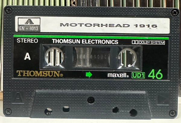 Motörhead - 1916 - VG+ Cassette Tape 1991 Thomsun Original United Arab Emirates RARE Press - Heavy Metal - Shuga Records