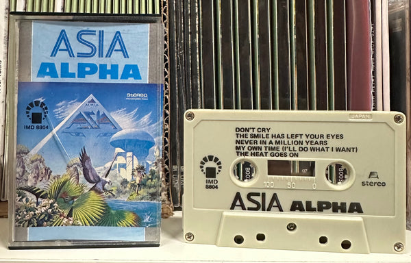 ASIA - Alpha - VG+ Cassette Tape 1983 IMD Saudi Arabia Edition Rare Unofficial - Pop Rock / Symphonic Rock - Shuga Records