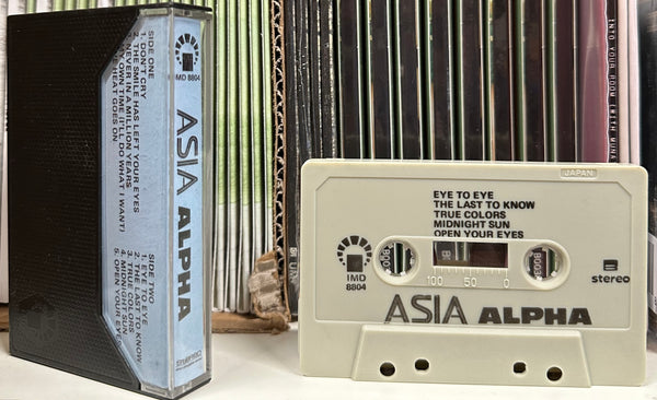 ASIA - Alpha - VG+ Cassette Tape 1983 IMD Saudi Arabia Edition Rare Unofficial - Pop Rock / Symphonic Rock - Shuga Records