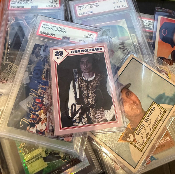 Pre-Order - Signed Autographed Baseball Card + Finn Wolfhard - Fire From The Hip - New LP Record 2026 Night Shift AWAL Half Moon Baby Blue + White Vinyl - Rock / Indie Rock - Shuga Records