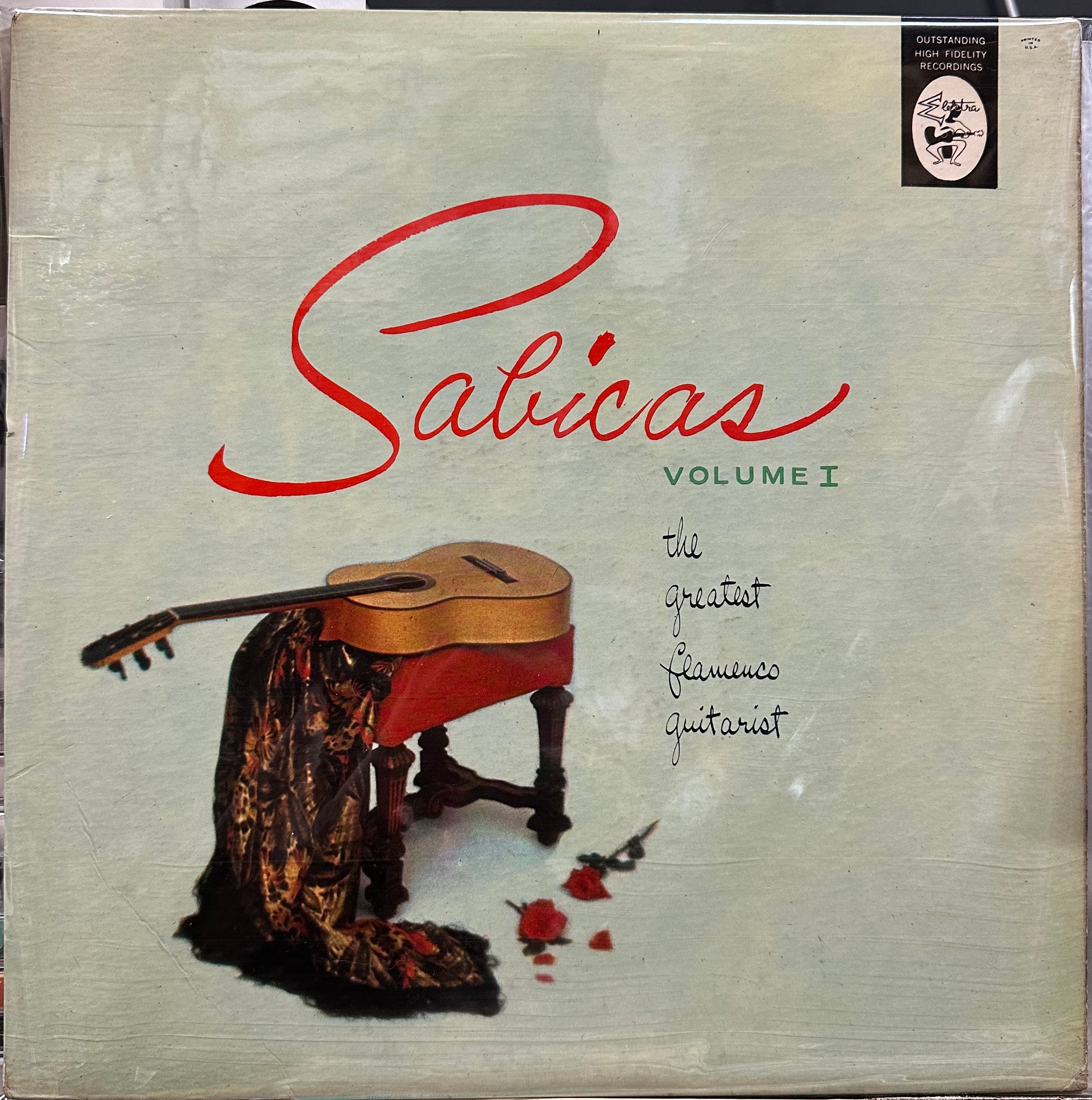 Sabicas - The Greatest Flamenco Guitarist Volume 1 - VG LP Record 1958 Elektra USA Mono Original Vinyl - Latin / Flamenco - Shuga Records