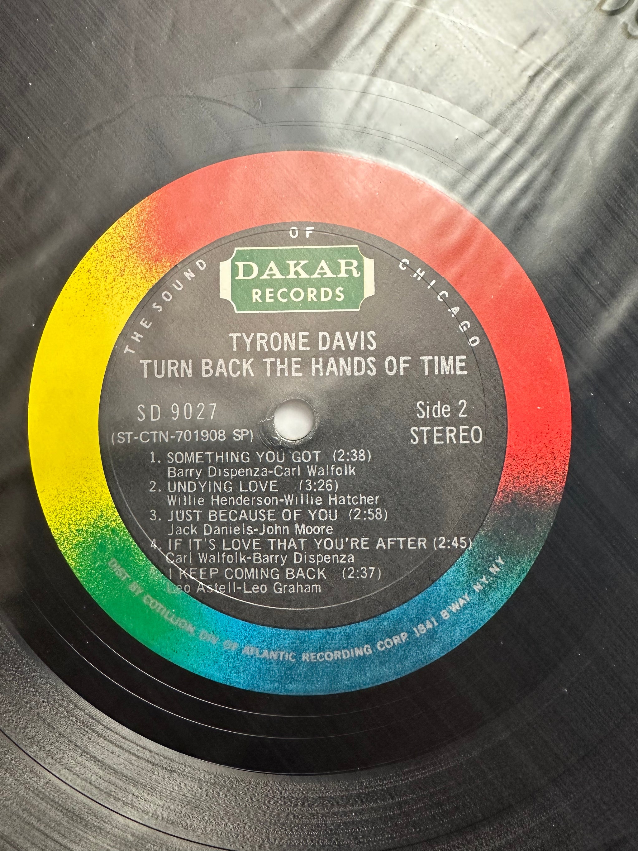 Tyrone Davis - Turn Back The Hands Of Time - VG+ LP Record 1970