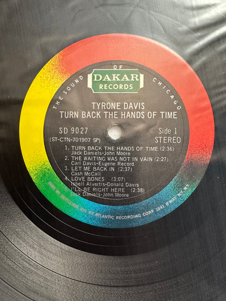 Tyrone Davis - Turn Back The Hands Of Time - VG+ LP Record 1970 Dakar USA Original SP SRC Vinyl - Soul / Funk - Shuga Records