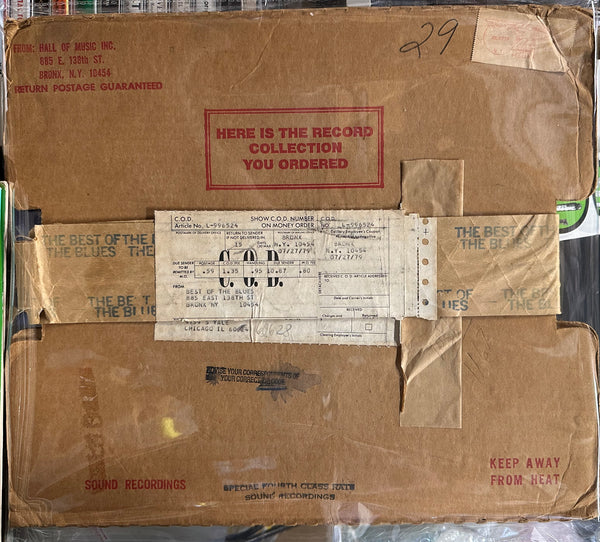 Various / B.B. King / Bobby Blue Bland- The Best Of The Blues - VG+ LP Record 1978 HBR Hall Of Music NYC Vinyl, Booklet, Original Packaging and Delivery Receipt - Chicago Blues / R&B - Shuga Records