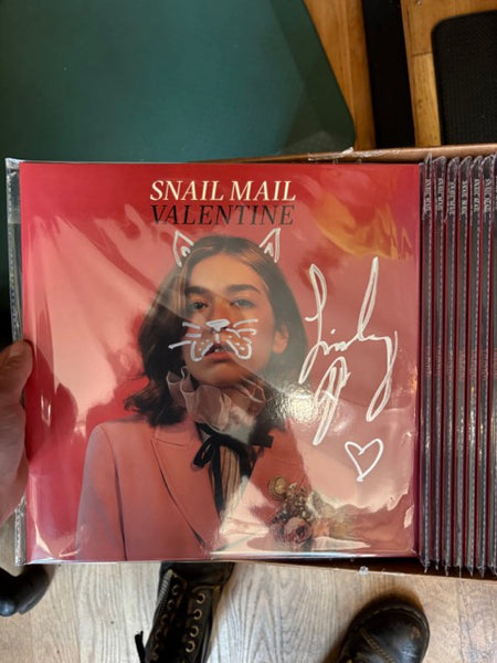 Signed Autographed - Snail Mail - Valentine - New LP Record 2021 Matador Webstore Exclusive White and Gold Explosion Vinyl - Indie Rock / Indie Pop - Shuga Records