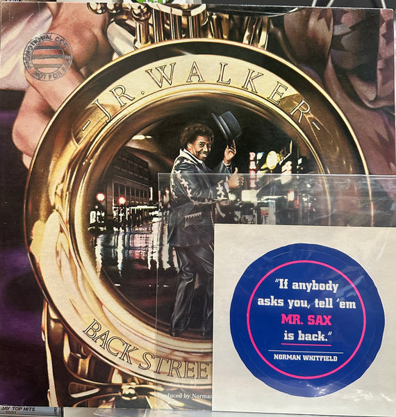 Jr. Walker - Back Street Boogie - Mint- LP Record 1979 Whitfield USA Original Promo Vinyl & Unused Sticker - Soul / Funk / Disco - Shuga Records