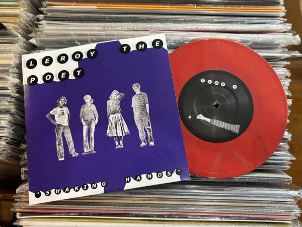 Leroy the Poet - Shaking Hands Single - New 7" Record 2026 Shuga USA Crab Vinyl - Chicago Indie Rock - Shuga Records