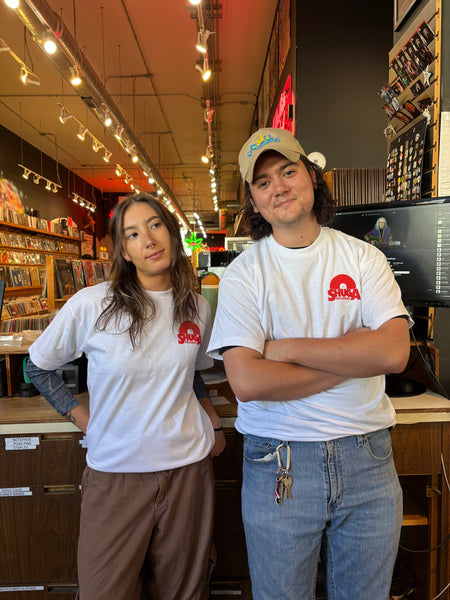 White Lucy x Shuga T-Shirt - White & Red - Shuga Records