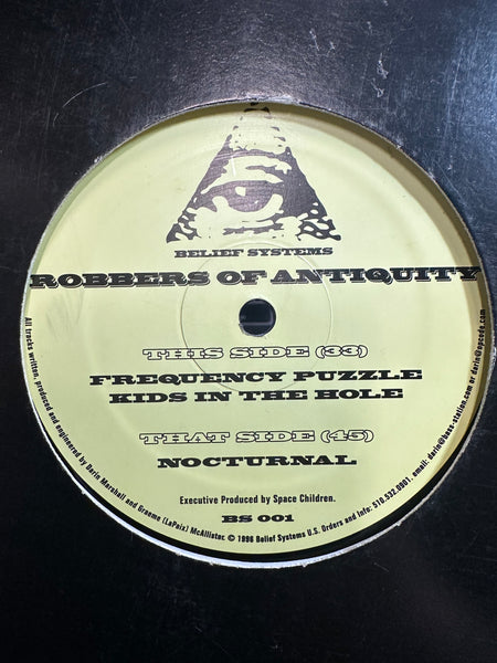 Robbers Of Antiquity - Nocturnal - VG+ 12" Single Record 1996 Belief Systems USA Vinyl - Techno / Acid House - Shuga Records