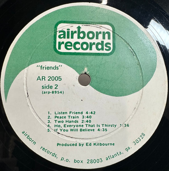 Friends - Friends - VG LP Record 1973 Airborn USA Private Press Atlanta GA Vinyl - Folk / Psychedelic Folk / Religious - Shuga Records