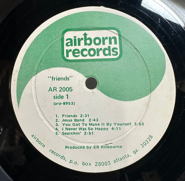 Friends - Friends - VG LP Record 1973 Airborn USA Private Press Atlanta GA Vinyl - Folk / Psychedelic Folk / Religious - Shuga Records