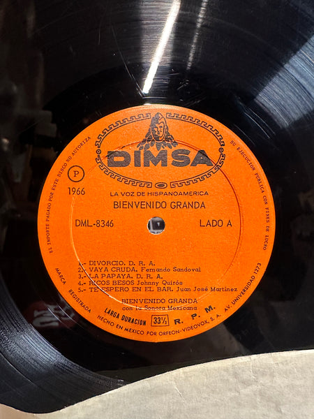 Bienvenido Granda - Bienvenido Granda - VG+ LP Record 1966 DIMSA Mexico Original Vinyl - Latin / Cha-Cha / Son Montuno / Bolero - Shuga Records