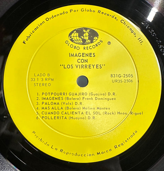 Los Virreyes - Imagenes con "Los Virreyes" - VG+ LP Record 1960 Globo USA Vinyl - Chicago Latin Rare - Shuga Records