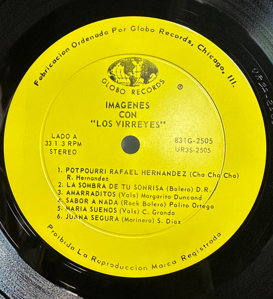 Los Virreyes - Imagenes con "Los Virreyes" - VG+ LP Record 1960 Globo USA Vinyl - Chicago Latin Rare - Shuga Records