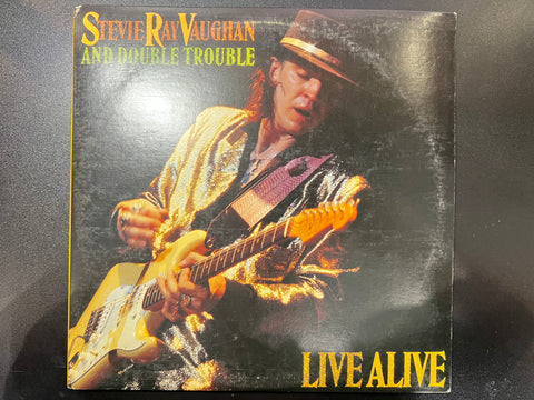 Stevie Ray Vaughan And Double Trouble – Live Alive - VG+ 2 LP Record 1986 Epic USA Vinyl - Blues Rock / Southern Rock / Texas Blues