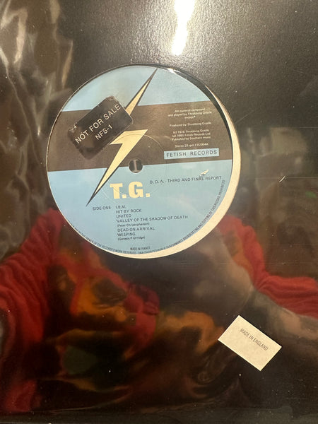 Throbbing Gristle - D.o.A. The Third And Final Report - VG+ LP Record (NO ORIGINAL COVER) 1978 Industrial Records UK PROMO STICKERED Vinyl - Industrial / Avantgarde - Shuga Records
