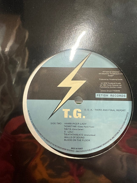 Throbbing Gristle - D.o.A. The Third And Final Report - VG+ LP Record (NO ORIGINAL COVER) 1978 Industrial Records UK PROMO STICKERED Vinyl - Industrial / Avantgarde - Shuga Records