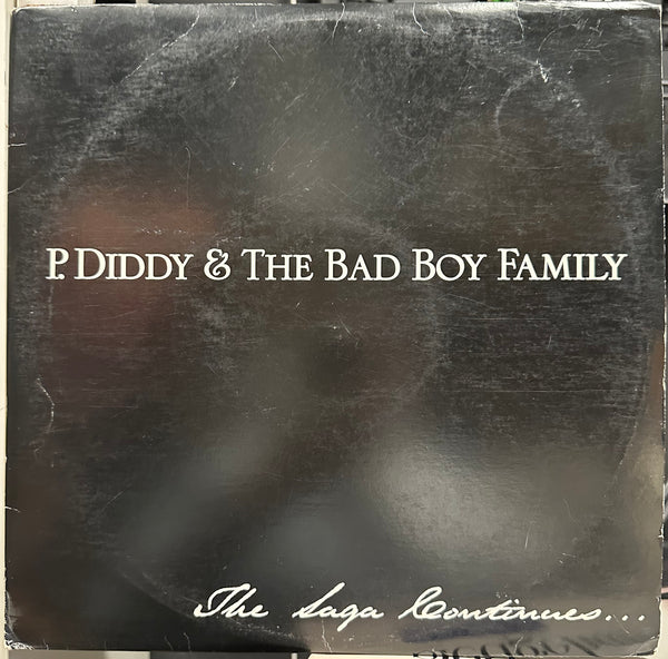 P. Diddy & The Bad Boy Family - The Saga Continues... - VG+ 2 LP Record 2001 Bad Boy USA Promo Vinyl & Insert - Hip Hop / Pop Rap - Shuga Records