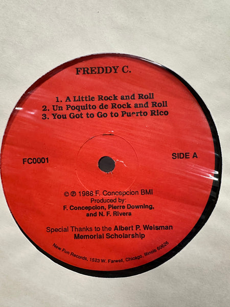Freddy C - Untitled - VG+ LP Record 1988 New Fun USA Vinyl - Chicago Funk / Electro / Latin - Shuga Records