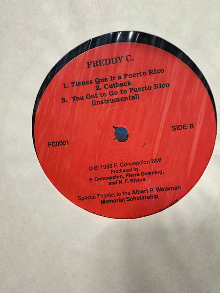 Freddy C - Untitled - VG+ LP Record 1988 New Fun USA Vinyl - Chicago Funk / Electro / Latin - Shuga Records