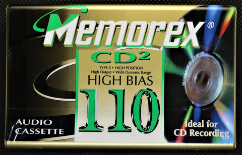 New Sealed 1997 Memorex CD2 USA Blank Cassette Tape
