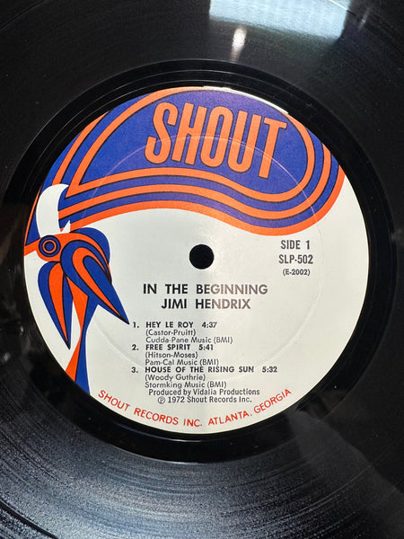 Jimi Hendrix - In The Beginning - VG+ LP Record 1972 Shout USA Original (MR Monarch) Vinyl - Psychedelic Rock / Blues Rock - Shuga Records