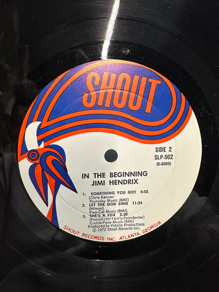 Jimi Hendrix - In The Beginning - VG+ LP Record 1972 Shout USA Original (MR Monarch) Vinyl - Psychedelic Rock / Blues Rock - Shuga Records