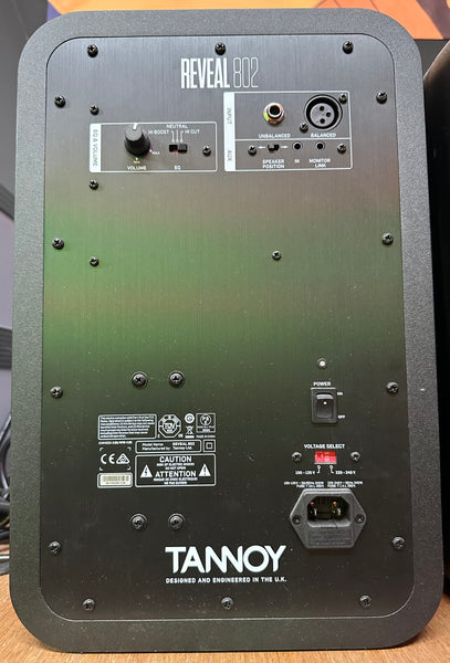 Tannoy Reveal 802 8" 2-Way 140W Custom Bi-Amped Active Studio Monitor - Shuga Records