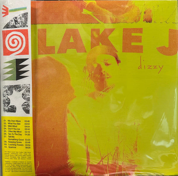 Lake J - Dizzy - New LP Record 2025 Shuga Records Red Splatter Vinyl, Insert, OBI & Numbered - Chicago Alternative Rock / Indie Rock / Twin Peaks Member - Shuga Records