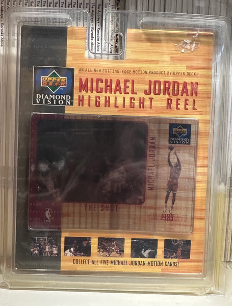 New - 1997 Michael Jordan - Upper Deck Diamond Vision Highlight Reel Jumbo Card #1 THE SHOT - Shuga Records