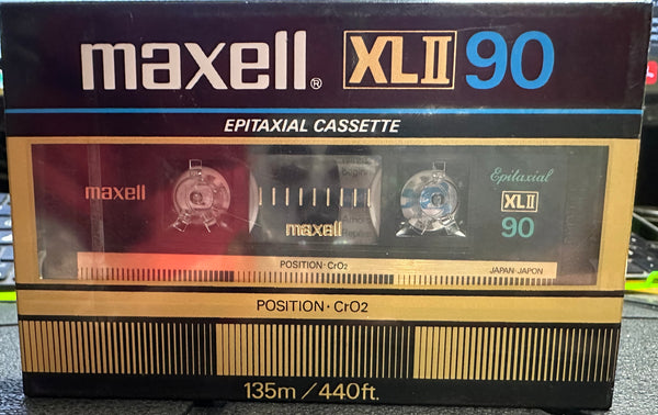 New Sealed NOS - Japan Maxell XLII 90 Audio Epitaxial Cassette Tape Cro2 - Shuga Records