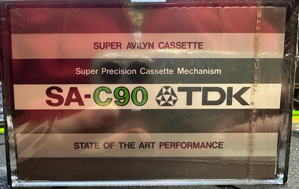New Sealed NOS - Japan TDK SA-C90 Super Avilyn Cassette Tape High Bias Type CrO2 - Shuga Records