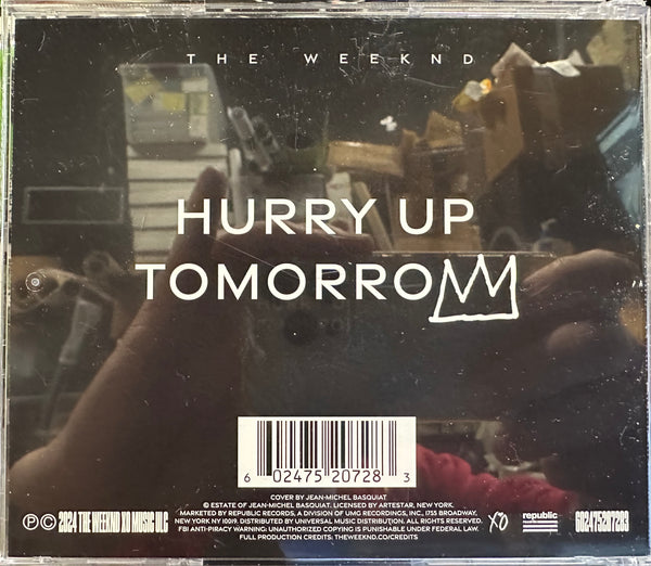 Signed Autographed - The Weeknd - Hurry Up Tomorrow - New CD Album 2025 XO Republic Jean-Michel Basquiat Cover & Signed Cart - Contemporary R&B / Synth-pop - Shuga Records