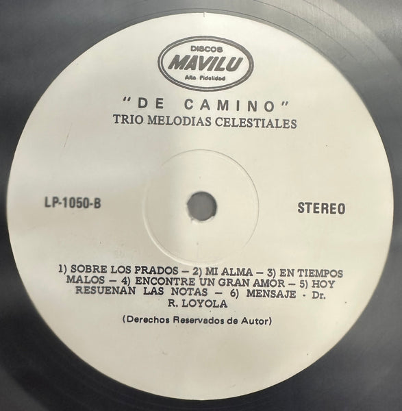 Trio Melodias Celestiales - De Camino - Mint- LP Record 1970 Discos Mavilu Venezuela Press Vinyl - Latin / Pop - Shuga Records