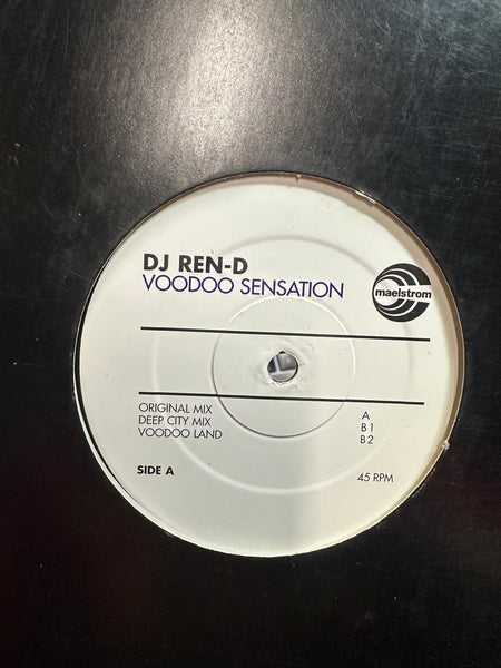 DJ Ren-D - Voodoo Sensation - VG+ 12" Single Record 2002 Maelstrom UK Vinyl - Progressive House / Progressive Trance / Tribal - Shuga Records