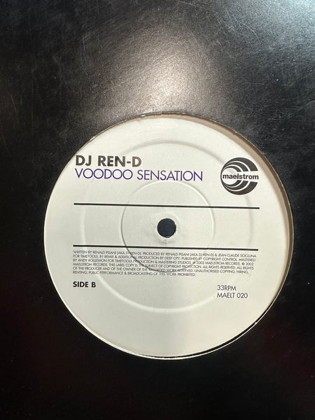 DJ Ren-D - Voodoo Sensation - VG+ 12" Single Record 2002 Maelstrom UK Vinyl - Progressive House / Progressive Trance / Tribal - Shuga Records