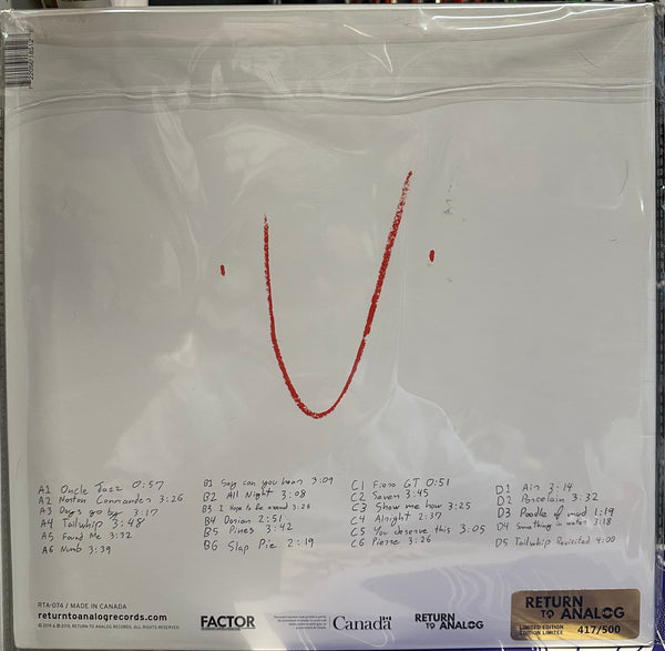 Men I Trust - Oncle Jazz - Mint- 2 LP Record 2019 Return To Analog Canada Black Vinyl, Numbered 417/500 & 3x Stickers - Indie Pop - Shuga Records