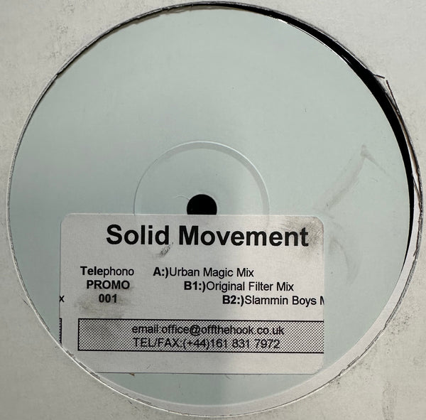 Solid Movement - Keep Reachin - Mint- 12" Single Record 2000 Telephono UK Test Press White Label Promo Vinyl - House - Shuga Records