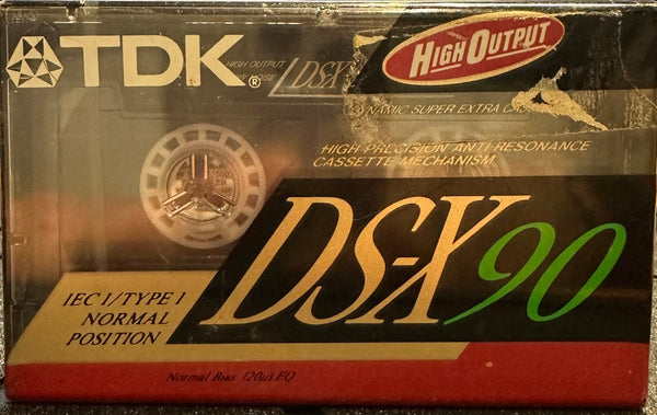 New Sealed NOS - Japan TDK DS-X90 Dynamique Super Extra Cassette Tape Normal Bias Type 1 - Shuga Records