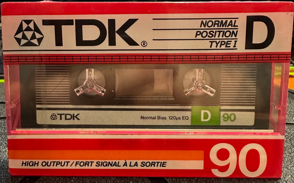 New Sealed NOS - Japan TDK D90 High Output Cassette Tape Normal Bias Type 1 - Shuga Records