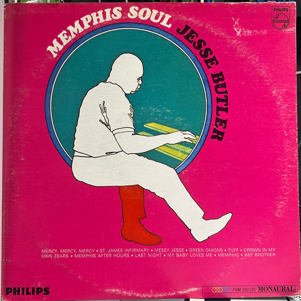 Jesse Butler - Memphis Soul - VG+ LP Record 1967 Philips USA Promo Label Vinyl - Jazz / Soul-Jazz - Shuga Records